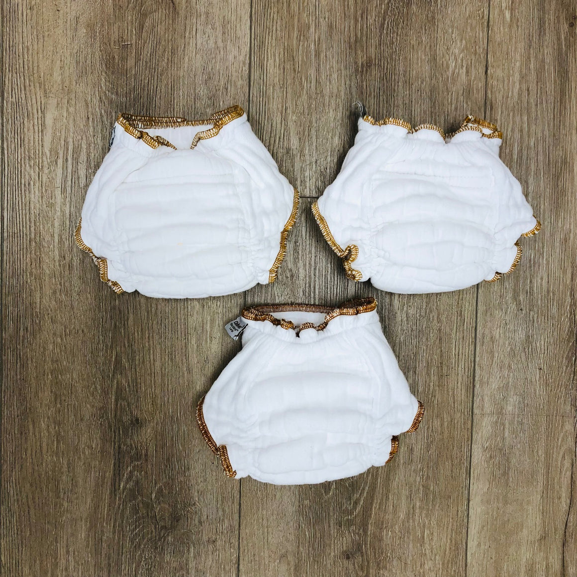 Clotheez Organic Workhorse Fitteds, Size Large, 3-Pack, Gently Used