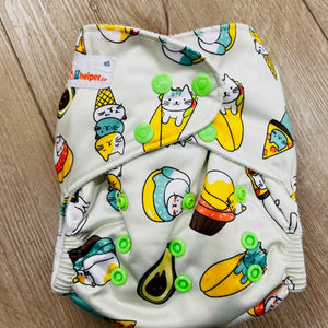 6-Pack Lil Helpers Tank All-in-One Cloth Diapers with Extra Inserts