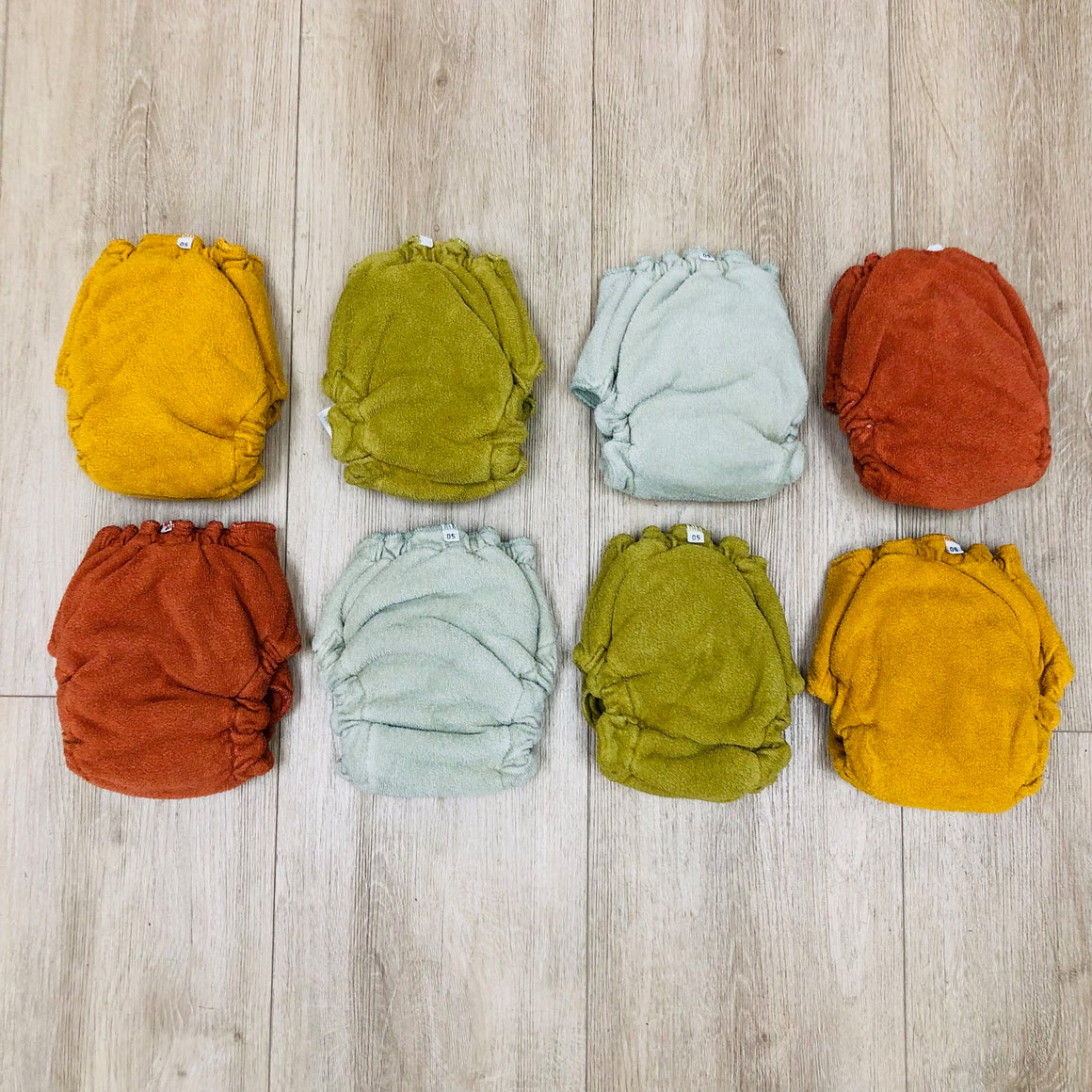 Sloomb Snapless Fitted Diapers, 8-Pack, Gently Used