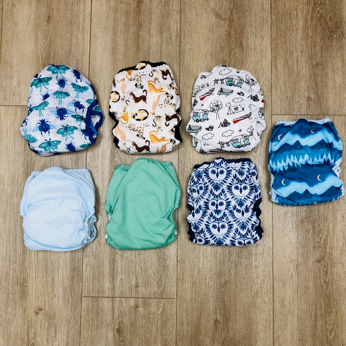 Thirsties NATURAL One-Size Pocket Diaper, 7-Pack, Gently Used