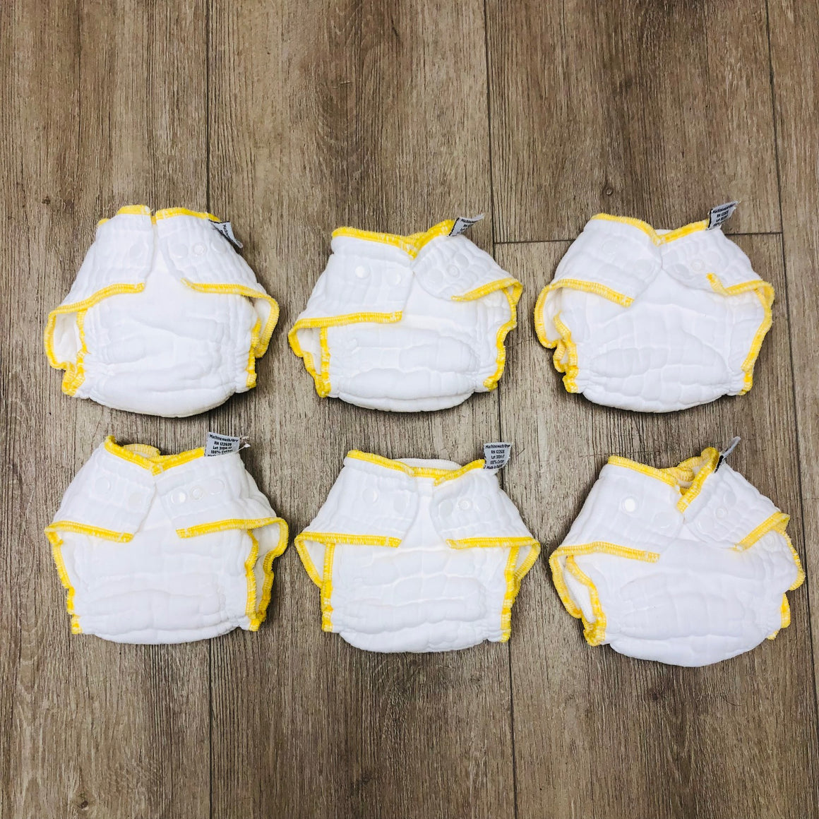 Clotheez Small Workhorse Fitteds, Snap Closure, 6-Pack, Gently Used