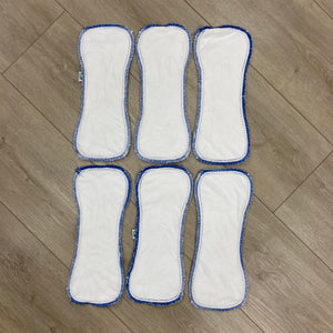 Best Bottom Bamboo Inserts, Size Large, 6-Pack, Gently Used