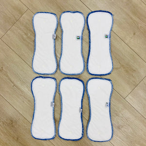 Best Bottom Bamboo Inserts, Size Large, 6-Pack, Gently Used