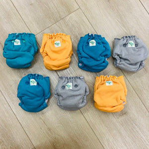 Ecoposh Newborn Fitted Diapers, 7-Pack, Gently Used
