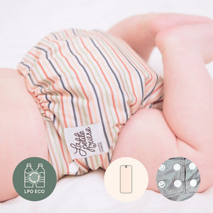 la petite ourse all in one diaper in ladybug print