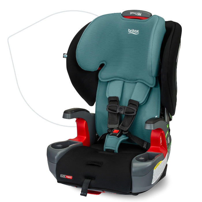 britax car seat blue Britax Grow With You ClickTight + Harness 2 Booster Seat - Jillians Drawers