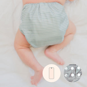 la petite ourse all in one diaper in ladybug print