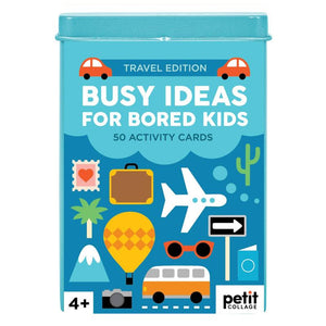 petit collage busy ideas for bored kids travel edition of 50 cards