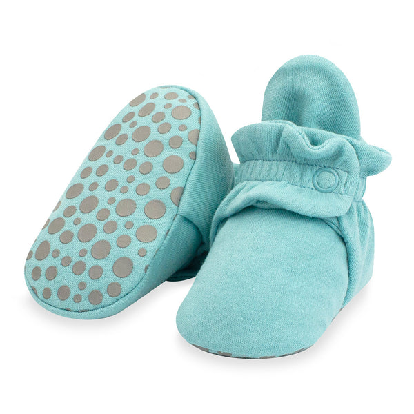 0-3 Months Organic Cotton Gripper Baby Bootie Cream Baby Booties