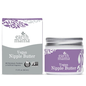earth mama organic vegan nipple butter in packaging