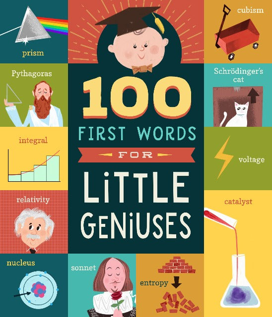 100 first words for little geniuses board book cover