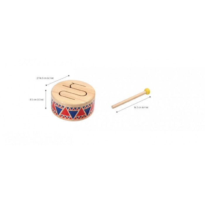 Solid Drum by Plan Toys Shop Sustainable Wooden Toys Jillian's