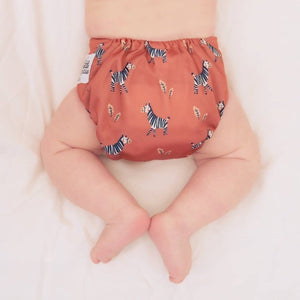 la petite ourse all in one diaper in ladybug print
