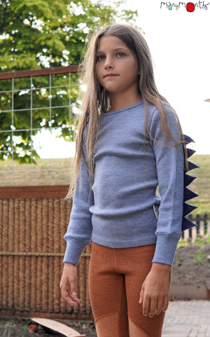 natural woollies long sleeve shirt in potters clay color