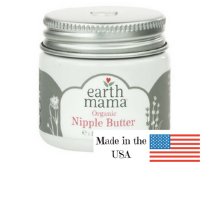 Earth Mama Organics Nipple Butter, herbal forumulation for soothing nipple discomfort, made in the USA