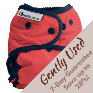 Gently Used Best Bottoms One-Size Diaper Covers will be shipped in your selection of blues, neutral or pink colors