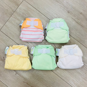 BumGenius Littles Newborn All-in-One Diapers, 5-Pack, Gently Used