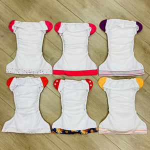 BumGenius One-Size Pocket Diapers, 6-Pack, Gently Used