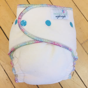 Twinkie Tush Night Night OBV Fitted Diaper, Gently Used