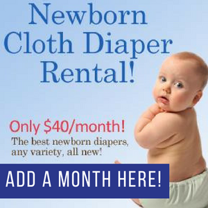 Jillian's Drawers Newborn Cloth Diaper Rental, $40 per month