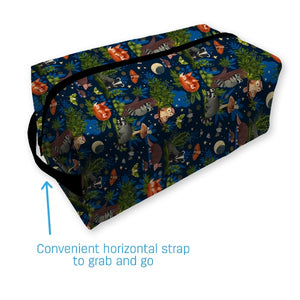 thirsties simple pod zipper toiletry  bags are made in the USA