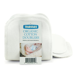 Thirsties Organic Cotton Doublers, 3 pack, made in the USA