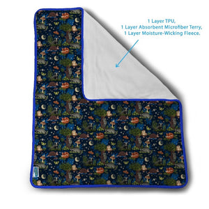 Thirsties brand washable play pad in cute prints, made in the USA
