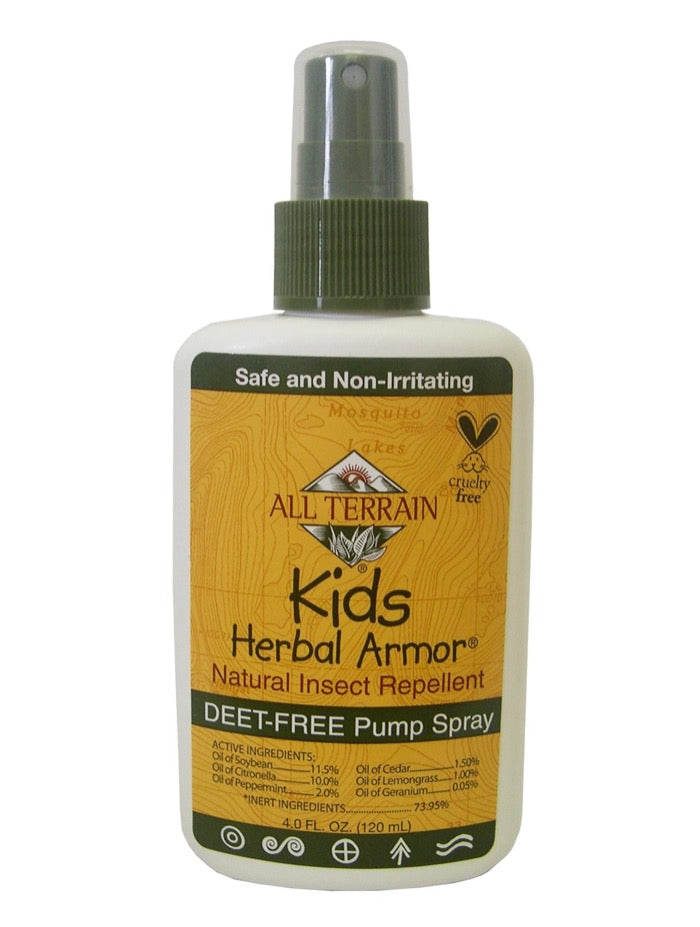 All Terrain Kids Herbal Armor Natural Insect Repellent, 4 oz spray pump and DEET free
