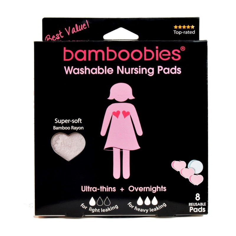 Bamboobies Washable Reusable Nursing Pads -Multipak- Jillian's Drawers