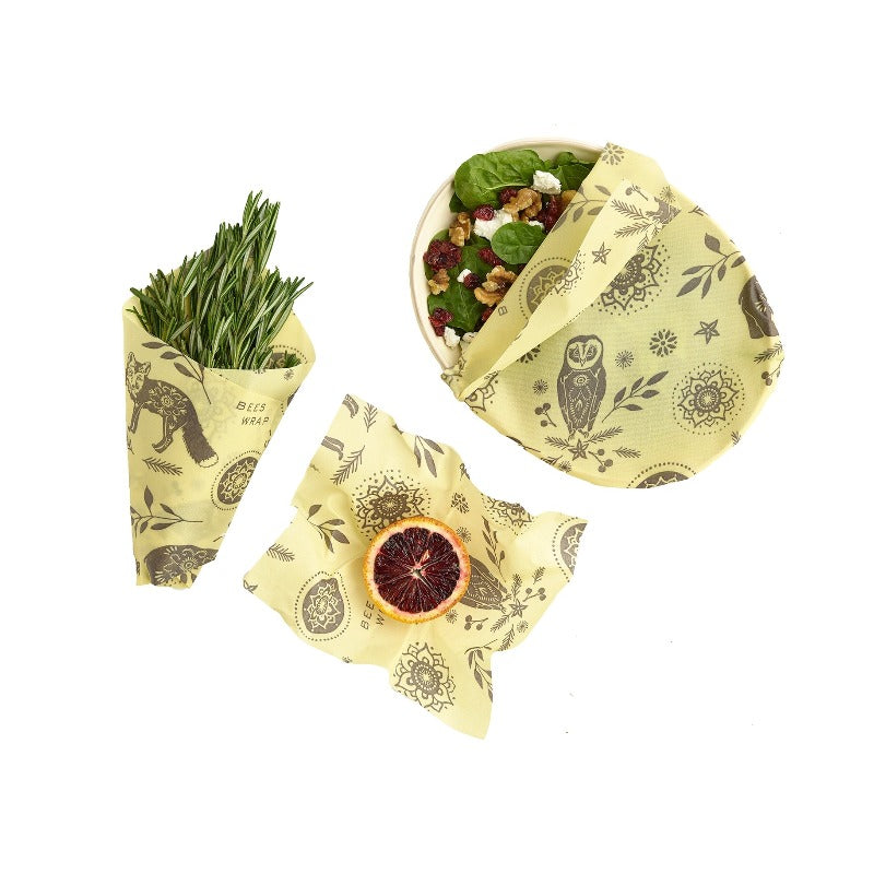  Bee's Wrap Reusable Beeswax Food Wraps Made in the USA