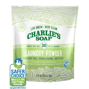 Charlie's Soap new packaging, made in the usa, laundry powder