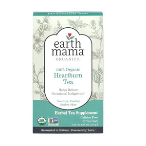 Earth Mama Organics Heartburn Tea for pregnancy, indigestion, and general heartburn, 100% organic