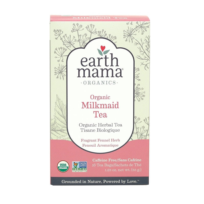 Earth Mama Organics Milkmaid Tea, organic herbal tea for stimulating breastmilk production