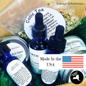 Earthly Remedies new baby and mama kit is made in the USA