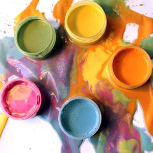 eco-kids finger paint is made in the USA from vegetable and seed based dyes