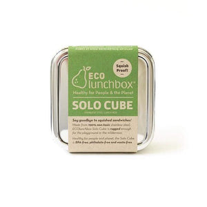 ecolunchbox solo cube in packaging