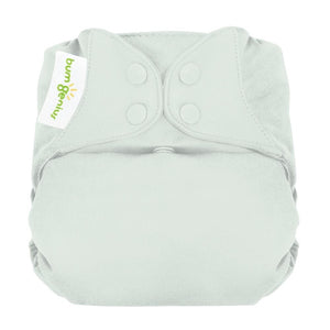 bumGenius Elemental Organic Cotton All In One Diaper, shown in pepper red, made in the USA