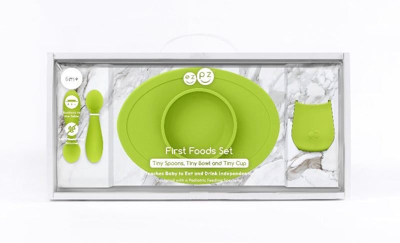 EzPz Dinner Set - Silicone - Grey » Fast and Cheap Shipping