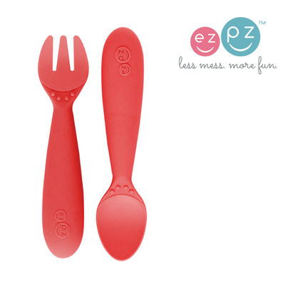 Tiny Spoon by EZPZ - 2-Pack - Silicone Spoons for Self-Feeding