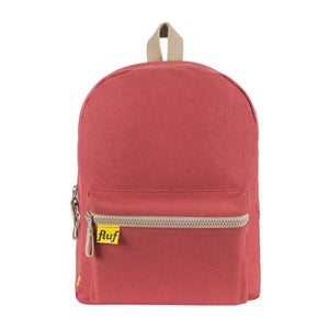 organic & sustainable fluf b backpack in brick red