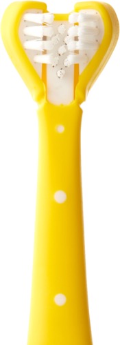 smilefrida tooth hugger toothbrush in yellow