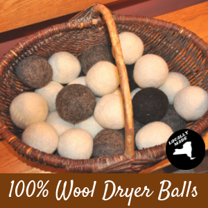100% Wool Dryer Balls Made in Upstate NY from Golden Grove Farm