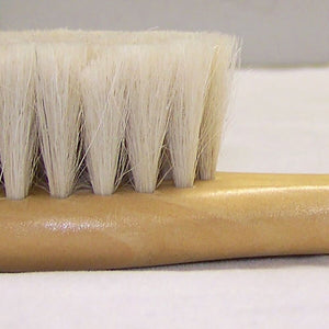Green sprouts all natural comb and brush set from wood and goat hair bristles, 6.2 inches long