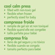 green sprouts cool calm press, chillable pack for minor injuries for kids