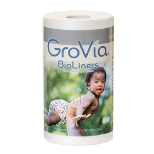 GroVia™ BioLiners™ allow moisture to pass through while keeping your baby's skin dry, 200 sheets per roll