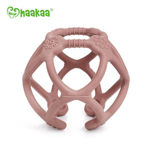 the haakaa silicone teething ball comes in 4 colors