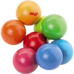 HABA Magica Clutching Balls is blues, greens, reds, and oranges total 8 balls