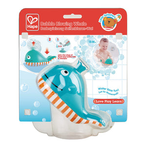hape bubble blowing whale out of packaging