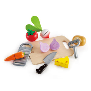 Have cooking essentials play kitchen set
