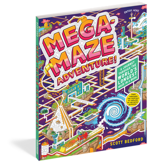 mega maze puzzle book front cover